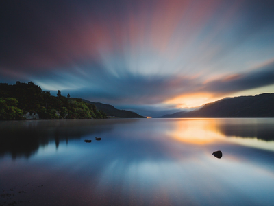 Dawn over Loch Ness. Fort Augustus, Scotland. July 2017