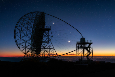 Venus, Jupiter and the Moon, La Palma, Spain
