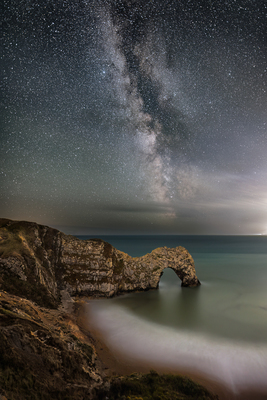 Milky Way above Durdle Door, Dorset